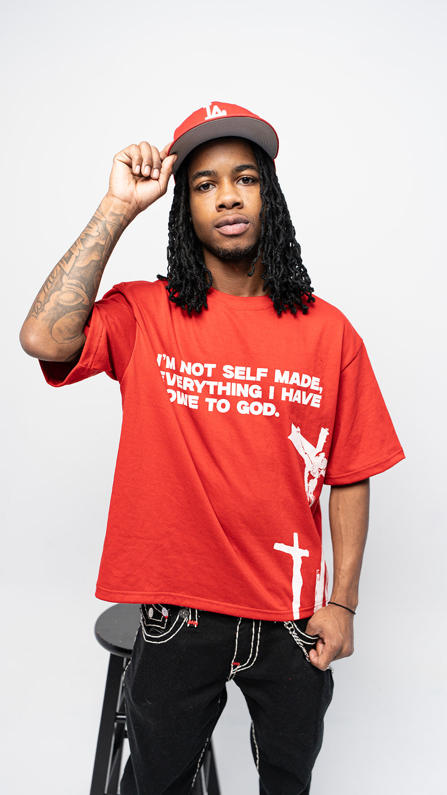 “NOT SELF MADE” TEE