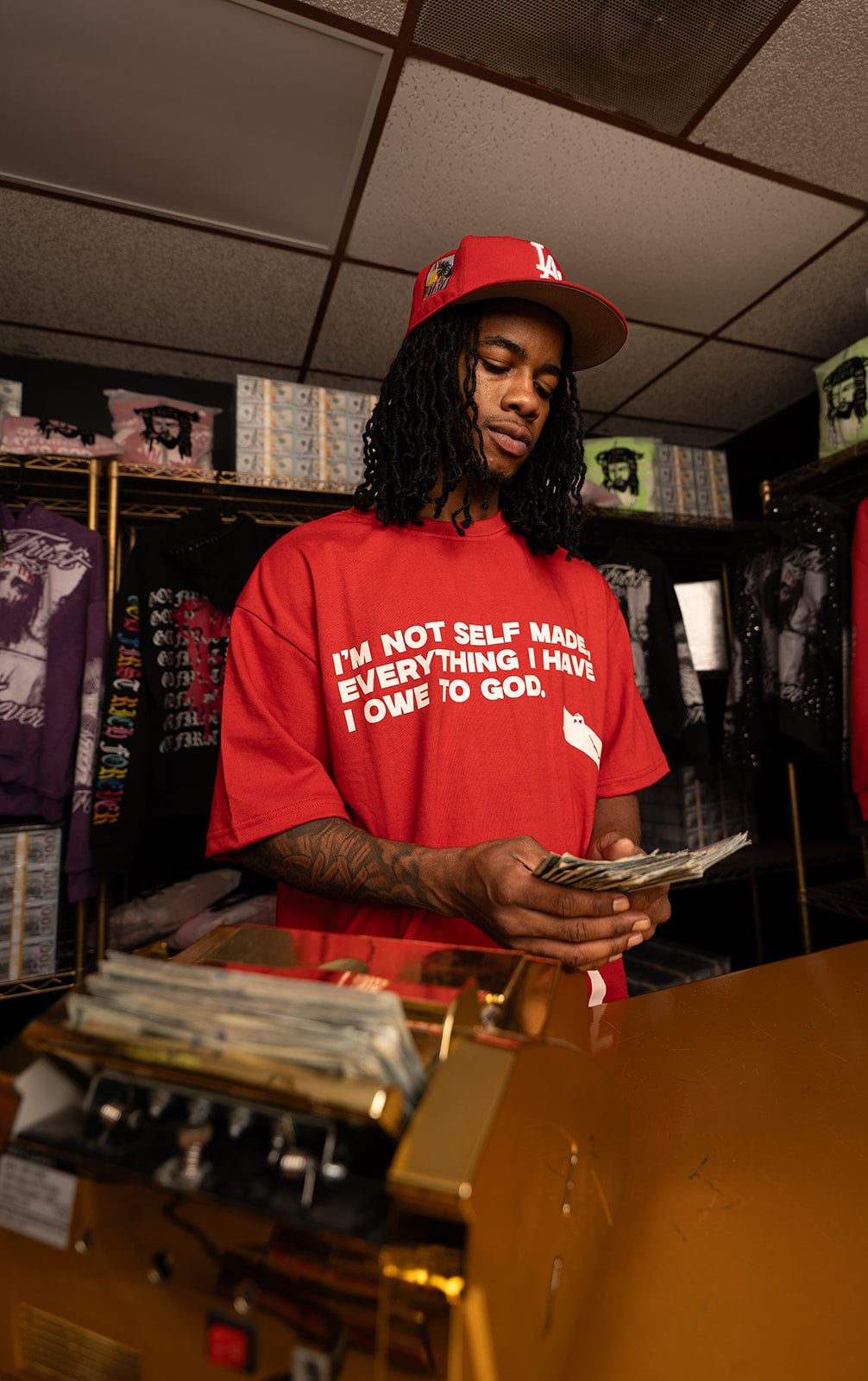 “NOT SELF MADE” TEE